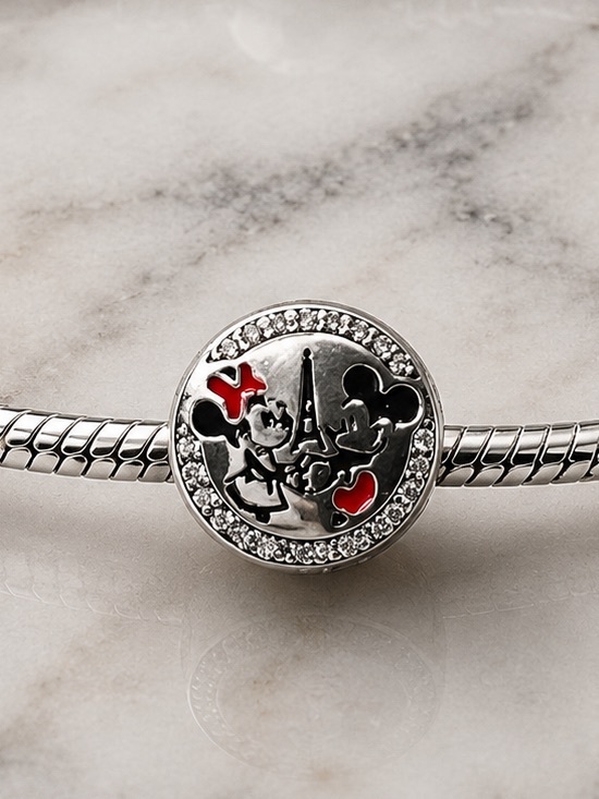 Pandora Jewelry - Disney Parks Paris Mickey & Minnie Eiffel Tower Charm